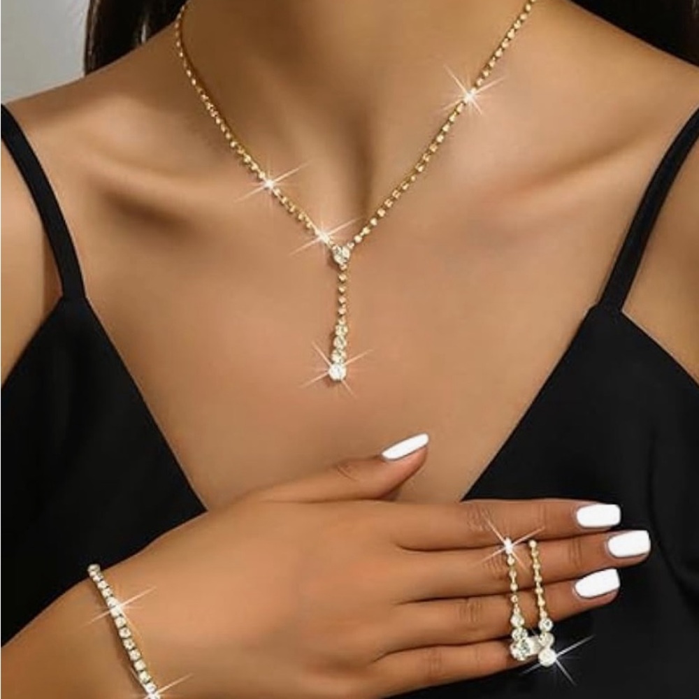 Elegant Gold Fashion Jewelry Set